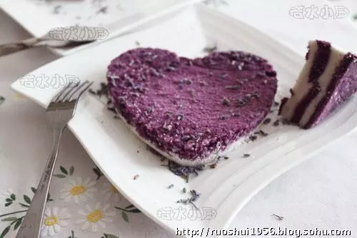 薰衣草紫薯糕