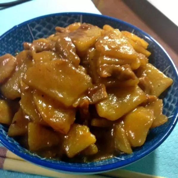 肉末土豆片