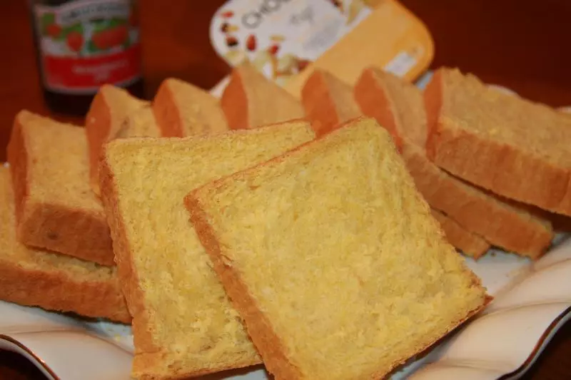各种口味的汤种北海道吐司面包[13inx4x4(33cmx10.5x10.5)]