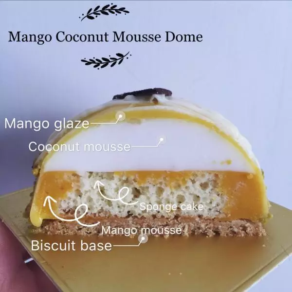 【四月食堂】01·母親節的芒果椰子慕斯 Mango Coconut Mousse