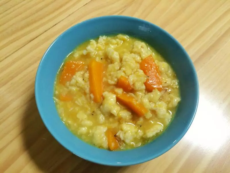 虾皮金瓜疙瘩汤