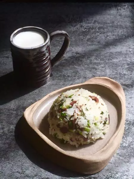 香菇油菜炒飯