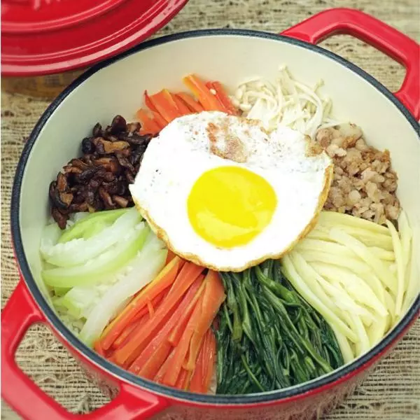 韓式石鍋飯—MISS PEONY琺琅鑄鐵鍋私房菜系列