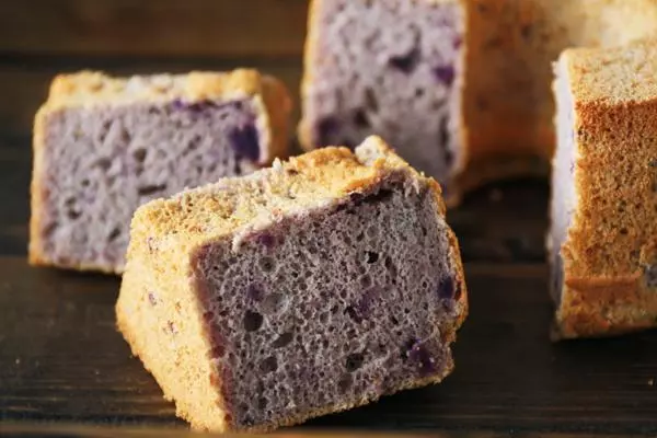 紫薯乳酪戚风蛋糕