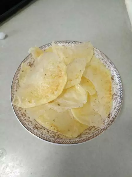 无油健康薯片（微波炉）