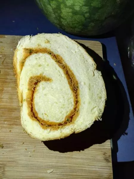 香葱肉松卷面包（面包机版）