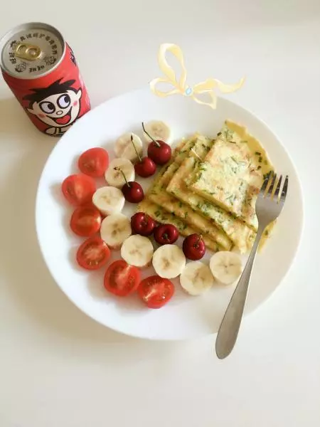 营养早餐-鸡蛋葱花饼
