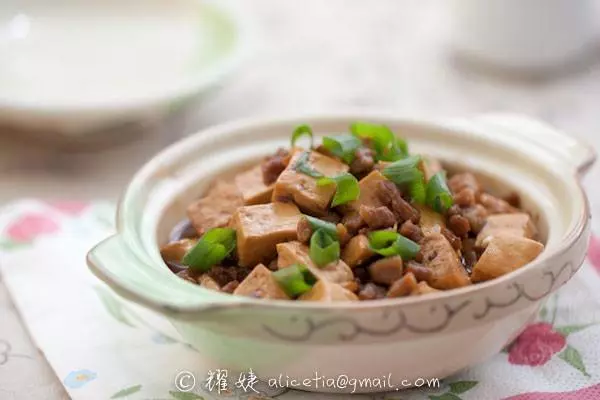 肉末燒豆腐