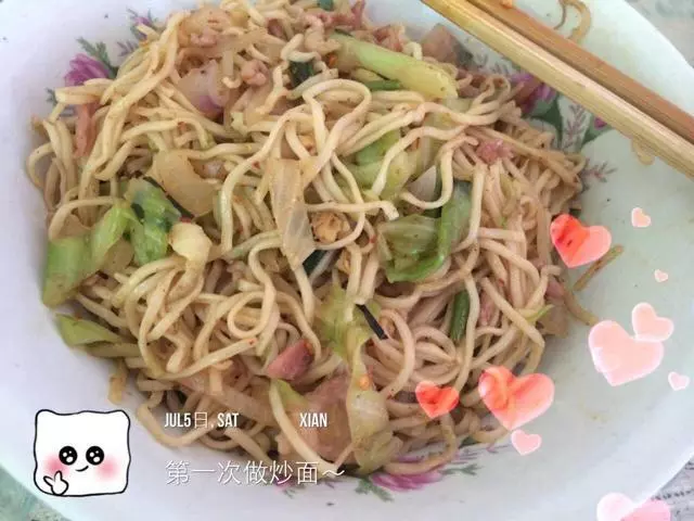 孜然肉絲炒麵