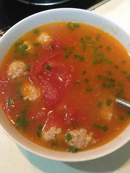 番茄丸子湯