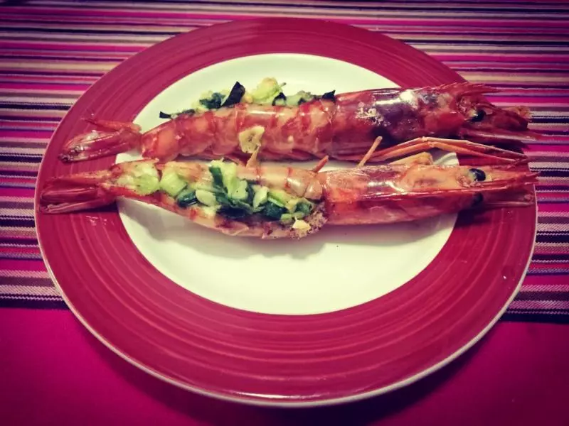 红红火火年夜饭：奶酪焗阿根廷红虾