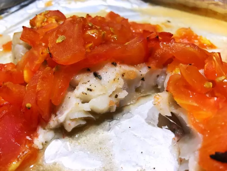 番茄烤鲷鱼.小清新口味