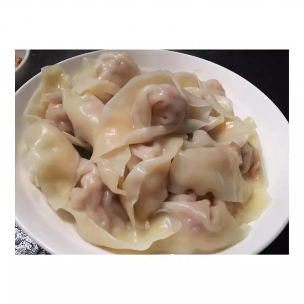 马蹄鲜肉抄手+红油辣椒