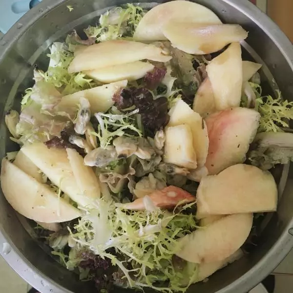 #salad# 意式花蛤蜜桃沙拉