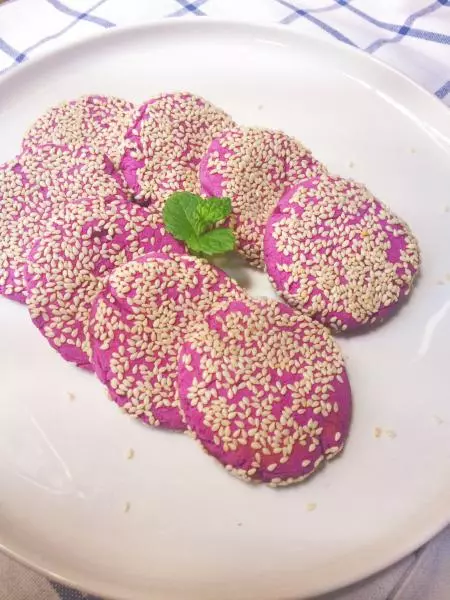 紫薯芝麻饼（烤箱版）