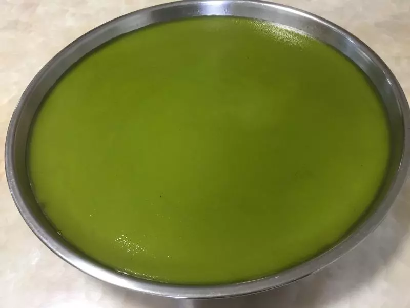绿茶椰汁糕