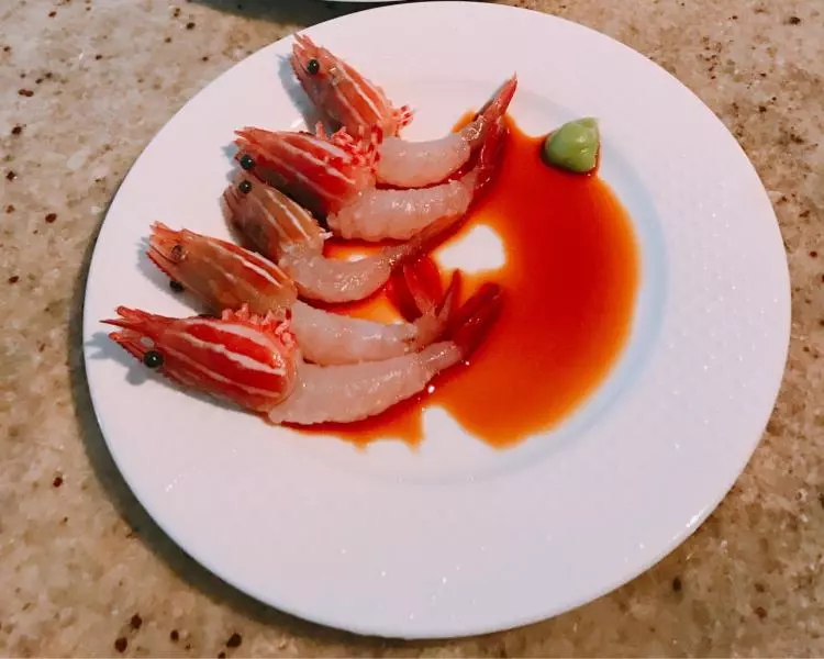 斑點蝦sashimi