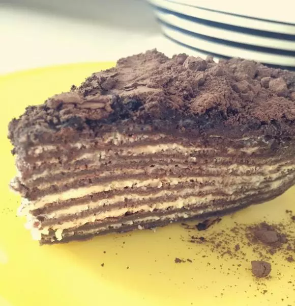 媲美Awfully Chocolate 的巧克力千层蛋糕
