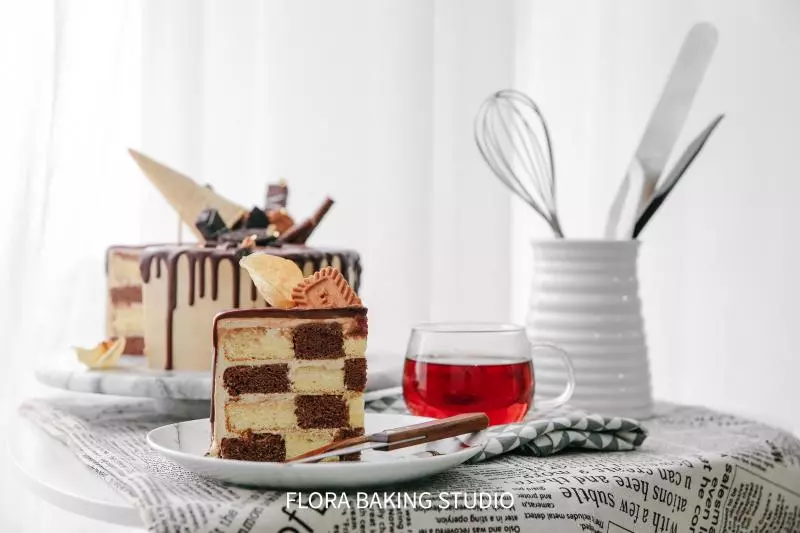 咖啡百利甜棋格蛋糕——法焙客模具