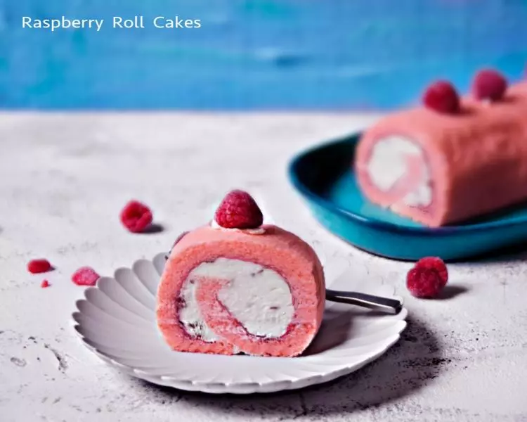 粉红女孩树莓蛋糕卷