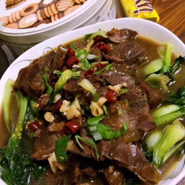 青菜燴牛肉