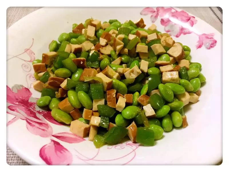 夏季必吃菜---青椒香干毛豆