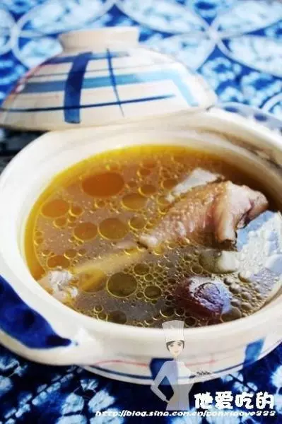 油鸡蕨麻汤