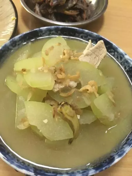 小虾迷节瓜汤