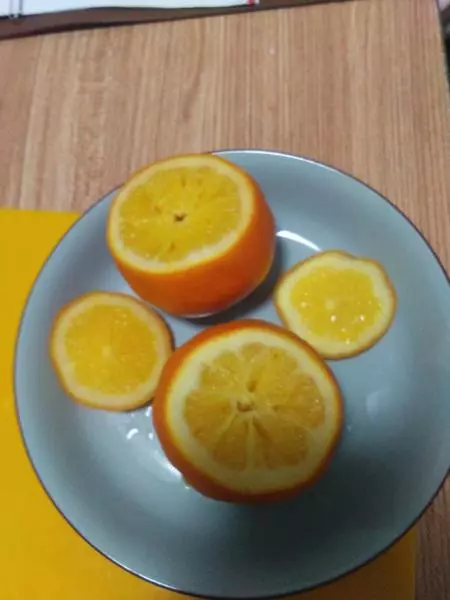盐蒸橙子