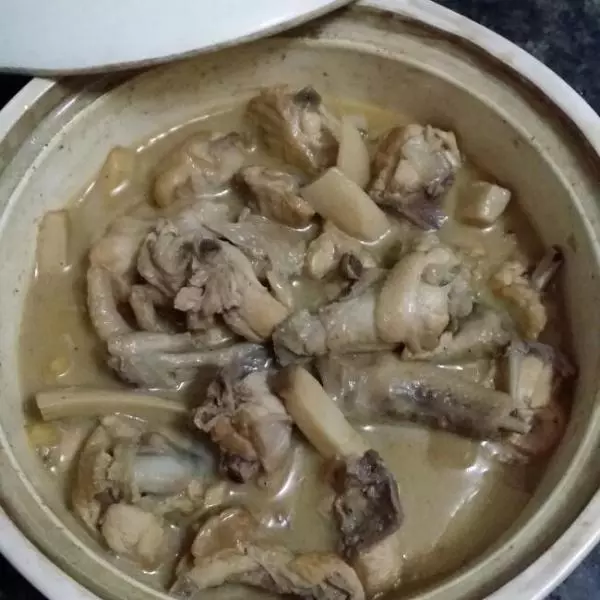 豆浆鸡煲