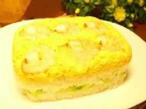 蝦花糕壽司