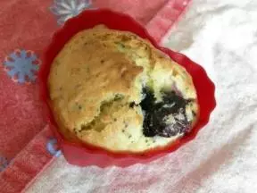 蓝莓罂粟籽麦芬blueberry and poppy seeds muffins
