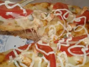 红红鲜虾披萨