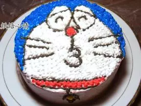 机器猫脸谱蛋糕