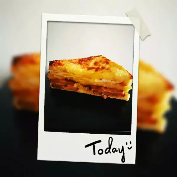 烤箱版金黄三明治