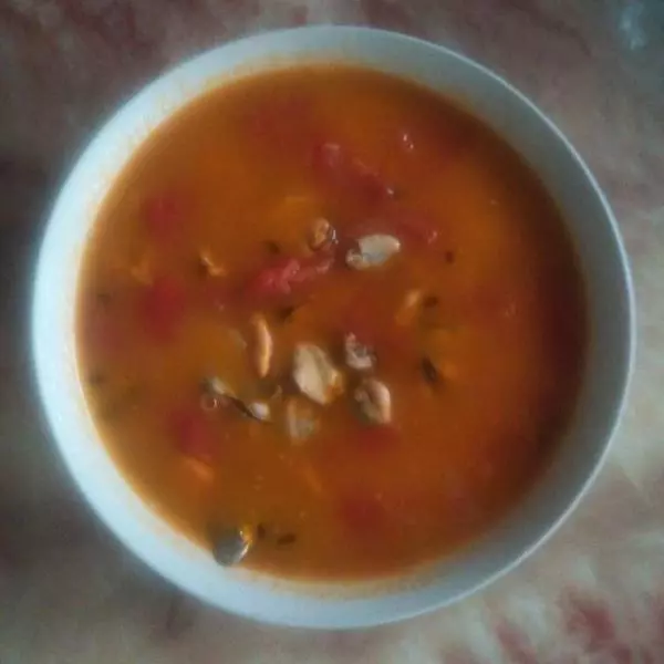番茄土豆海虹汤