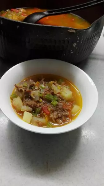 番茄西芹土豆(牛肉)湯