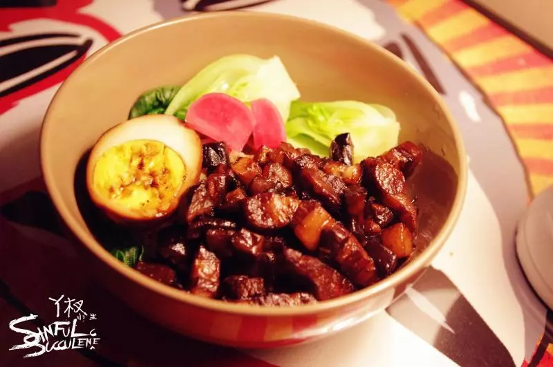 黑豉油香菇卤肉饭 (烤箱版)