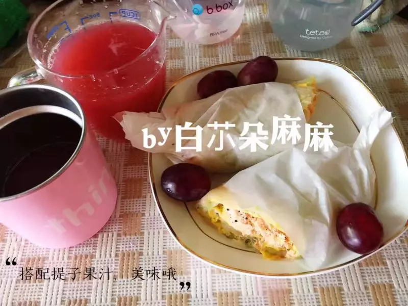 宝宝辅食：三文鱼卷饼