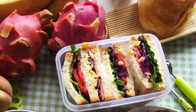 健康好吃的三明治