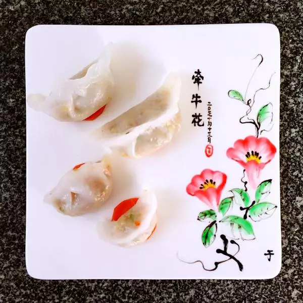 果酱画 水晶虾饺