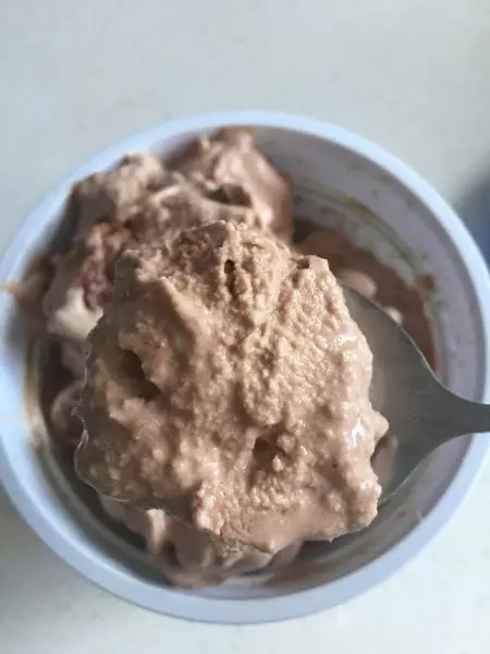 无蛋黄巧克力冰淇淋（糯米粉版）