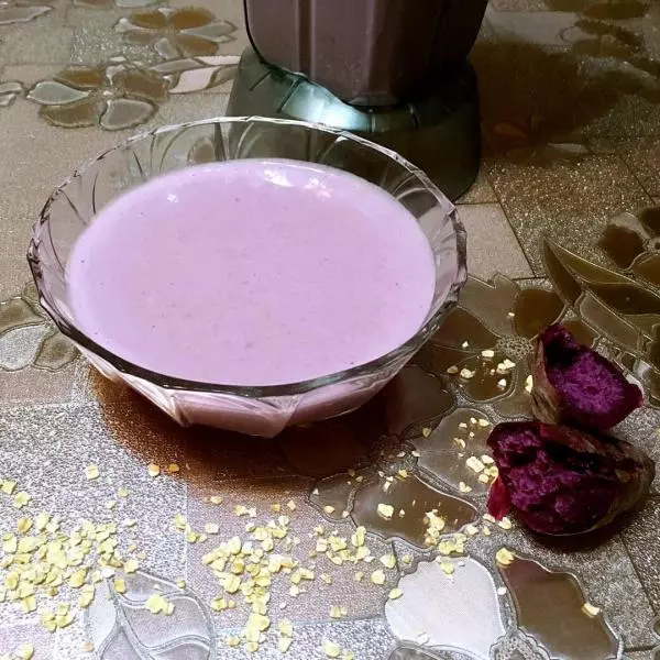 椰香紫薯燕麥飲——桂格燕麥片