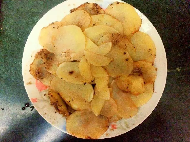 微波炉版土豆马铃薯片