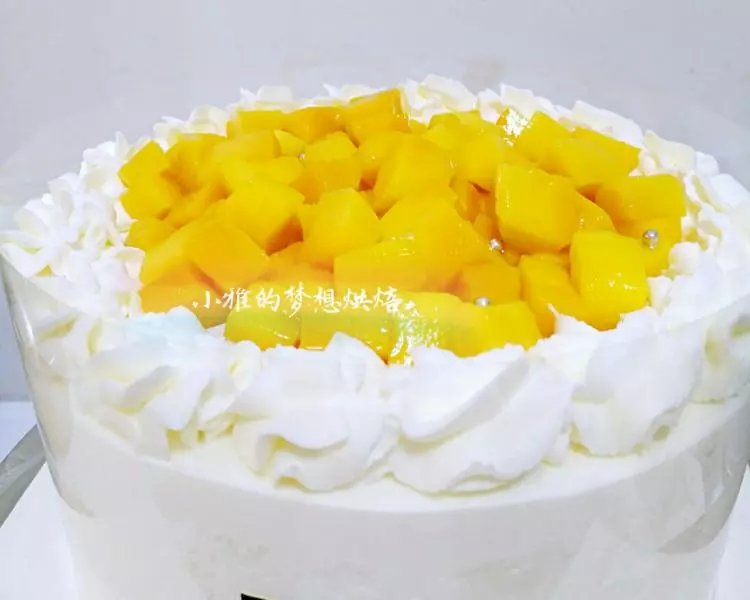 芒果裱花蛋糕?