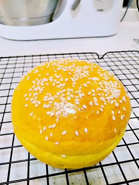 黄金汉堡胚——厨师机和面轻松出膜