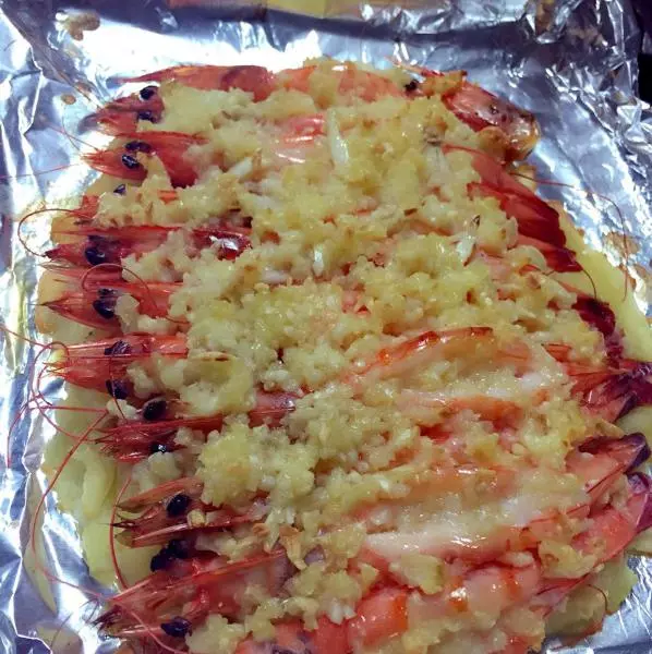 土豆泥蒜蓉虾