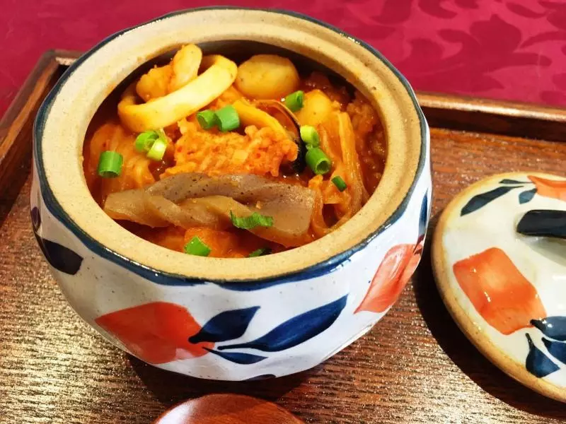 韩式辣味海鲜锅巴粥