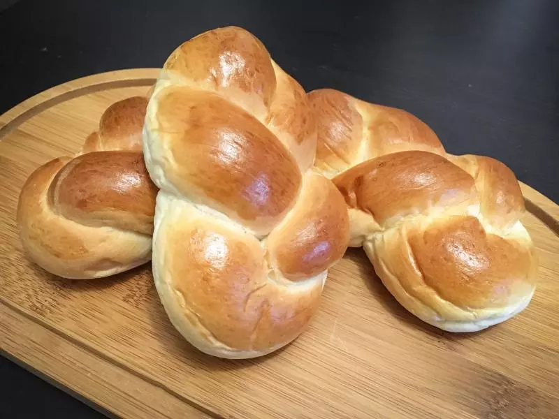 辮子麵包的整形