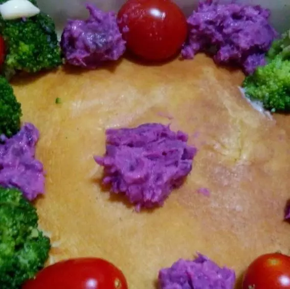 紫薯泥松饼便当